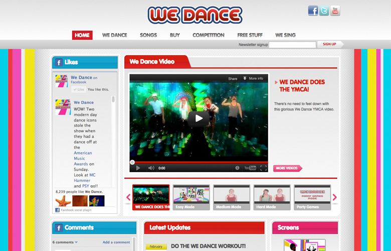 We Dance Website ~ View details